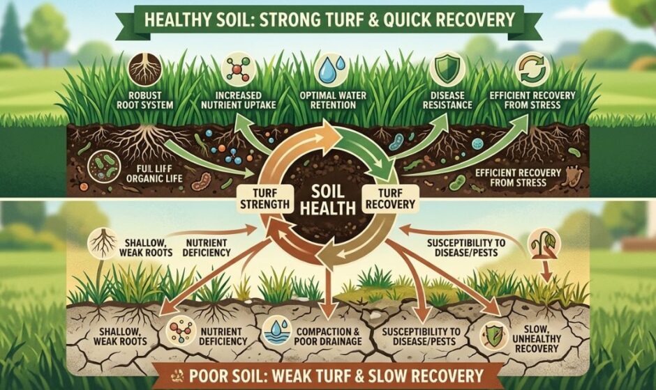 How Soil Health Directly Affects Turf Strength and Recovery