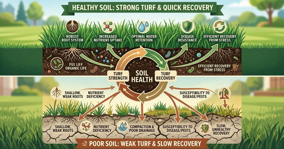 How Soil Health Directly Affects Turf Strength and Recovery